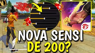 SENSI ATUALIZADA PARA NOVA ATUALIZAÇÃO! 🤯🔞 a MELHOR SENSIBILIDADE para SUBIR CAPA no FREE FIRE