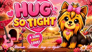Hug So Tight -  Lyric Video  MV - Wendi The Yorkie