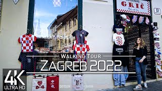 【4K 60fps】🇭🇷 VIRTUAL WALKING TOUR: 🚶 «Zagreb - Croatia 2022» 🎧 ORIGINAL SOUNDS 🚫 NO COMMENT 📺 ASMR