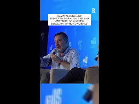 Video Salvini: Io alla guida della Lega ancora per tre anni, se vinciamo le elezioni torno al Viminale