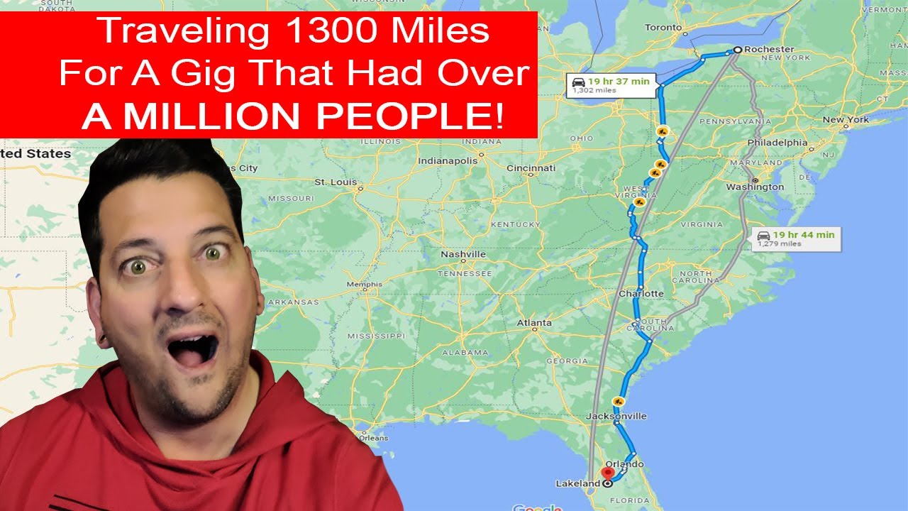 Gig Log 4 | Traveling 1300 Miles For An Event With Over A MILLION People!
