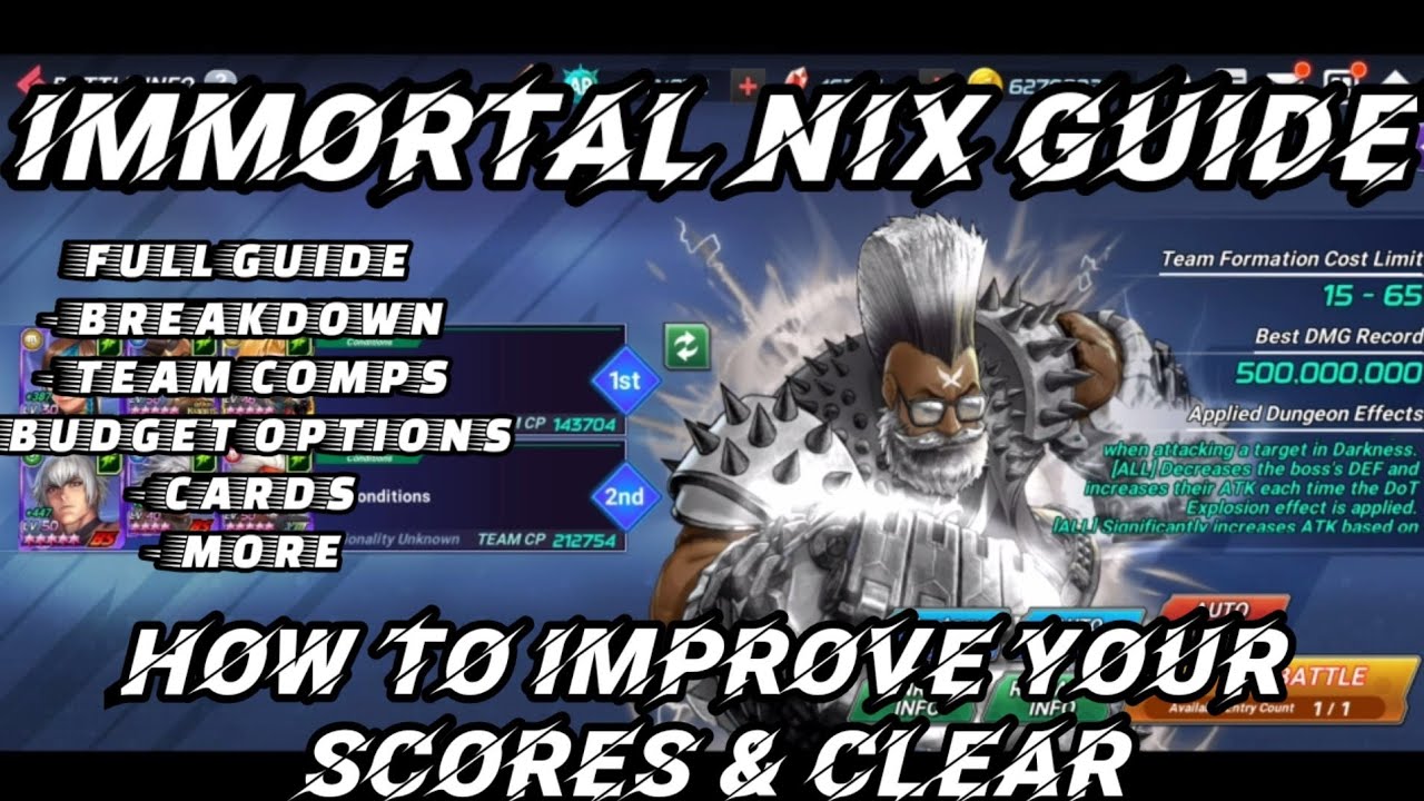 Immortal Nix Guide: How To Improve Your Scores - Breakdown, FES/Budget Comps, Cards, Strats, MORE!
