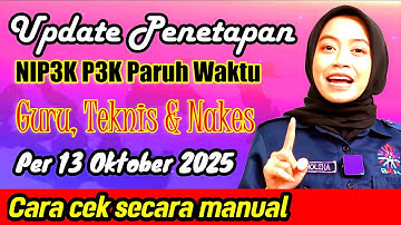 Update NIP3K Paruh Waktu per 13 Oktober 2025