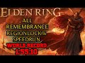 Elden Ring All Remembrances Regionlock% Speedrun 1:55:10 (Former World Record)