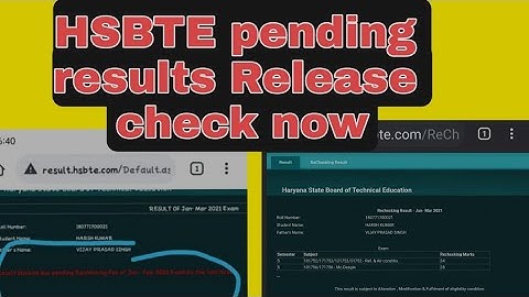 Hsbte rechecking results updated. results pending problem solve.