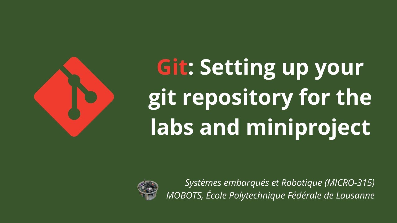Setting up your git repository for the labs and miniproject - YouTube