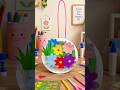 Plate design paper flower easy craft ideas for kids #spcrafts #ytshorts #viralshort #kids #art #diy