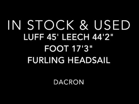 ***Sold*** Used Furling Headsail Luff 45' Leech 44'2