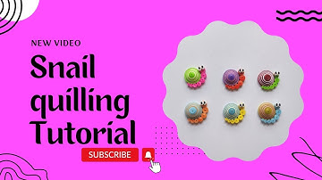 Paper Quilling Tutorial | Miniature Snail Quilling