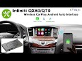 How to install JoyeAuto Wireless CarPlay Android Auto Interface for Infiniti QX60 Q70