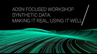 Focused Workshop: Synthetic Data | Generating time series