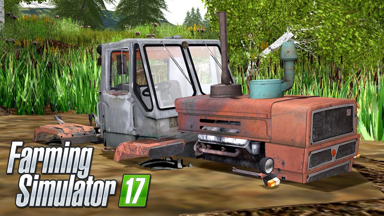 [РП] НАШЕЛ УТОПЛЕННЫЙ ТРАКТОР ИЗ СССР В БОЛОТЕ! FARMING SIMULATOR-17