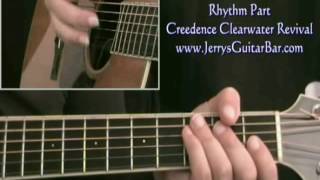 How To Play Creedence Lookin' Out My Back Door (intro only) chords