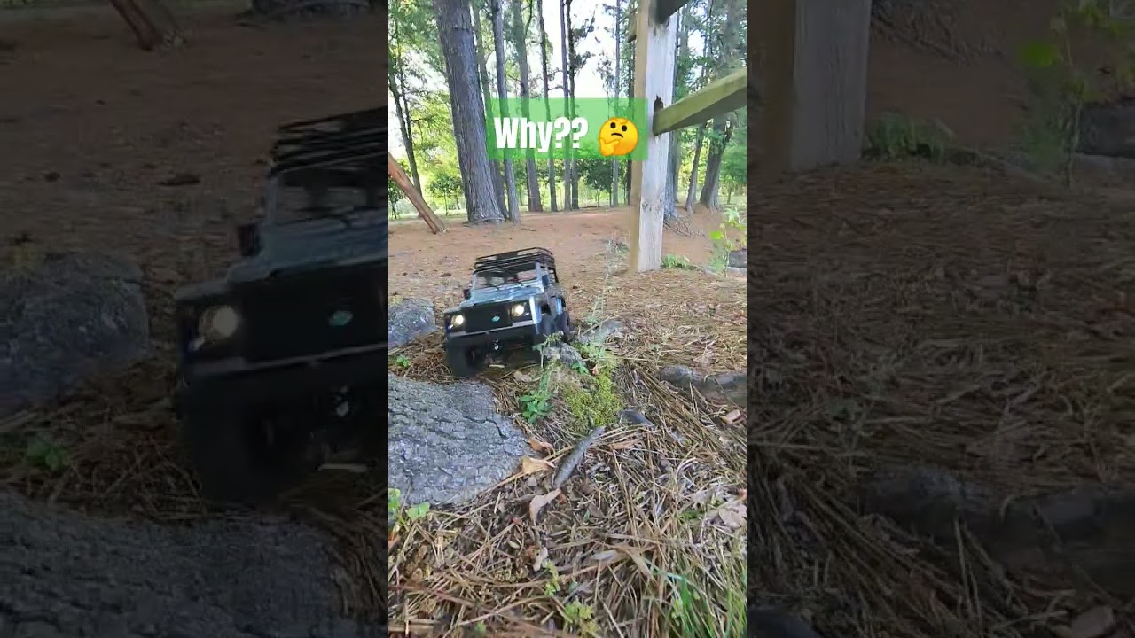 RC Land Rover Defender at the park 