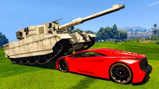 TOP 5 Ways to Destroy Car in GTA V with Cars Mods