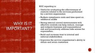 System and Organization Controls Report (SOC) Reporting