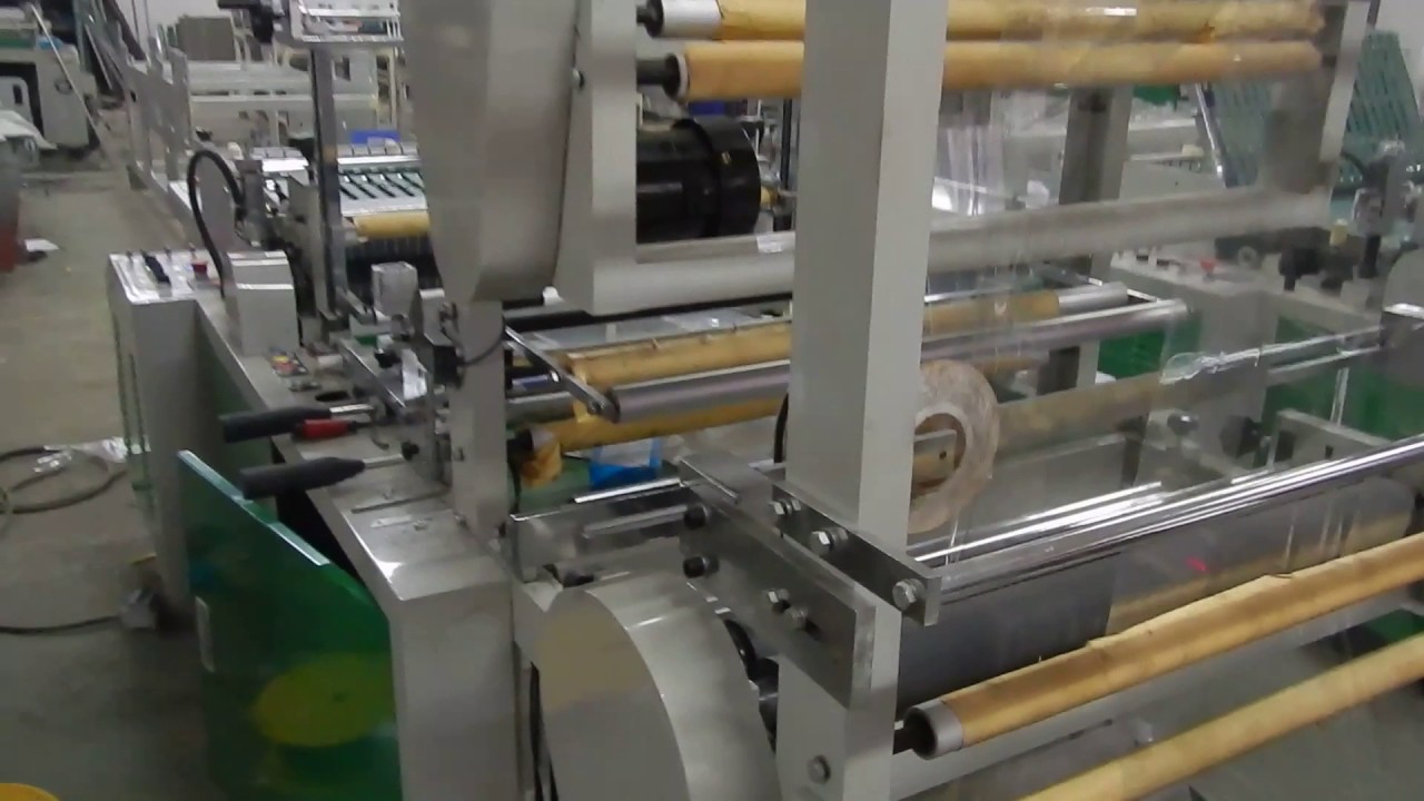 book cover bag making machine - YouTube