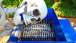 SHREDDING A HUMAN SKELETON!