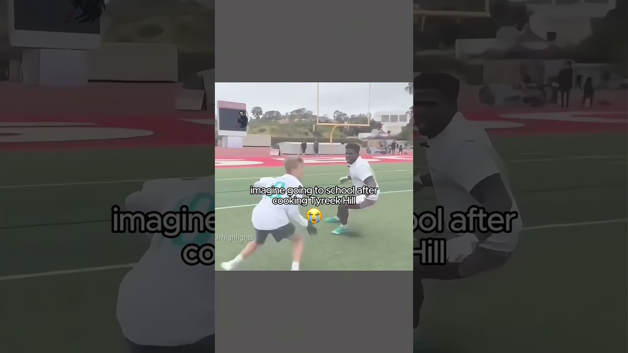 Lil bro actually cooked Tyreek Hill 😭 #americanfootball
