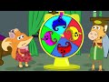 The Fox Family and friends swimming in rainbow pool - cartoon for kids new full episodes #865