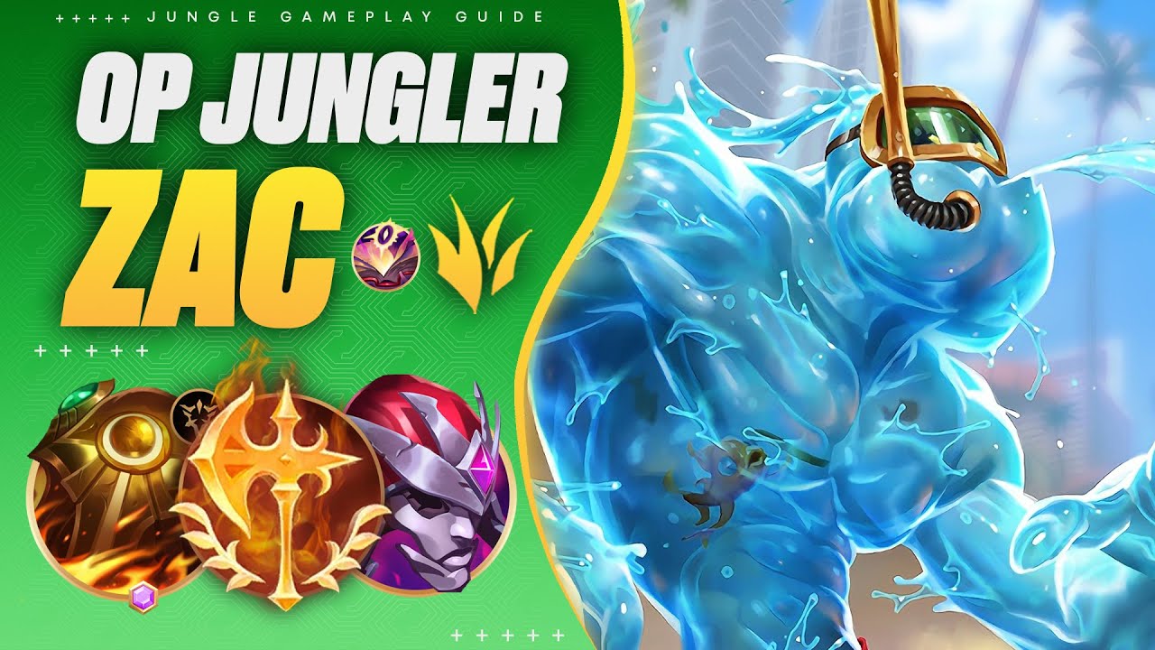 ZAC JUNGLE CAN'T DIE! An OP Jungler For The Meta🧶 Challenger Jungle Guide & Best Build! YouTube