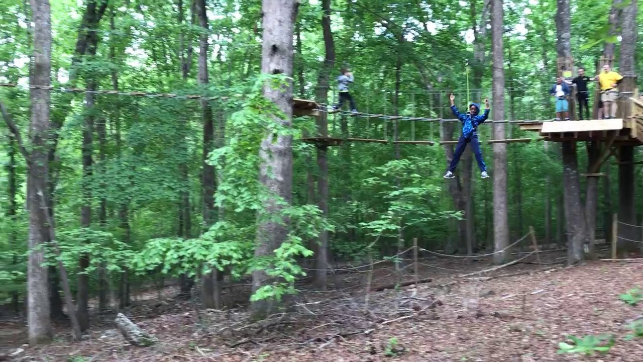 Zip Line at the Go Ape Treetop Adventure Course in Raleigh, NC YouTube