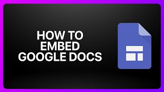How To Embed Google Docs In Google Sites ! Tutorial