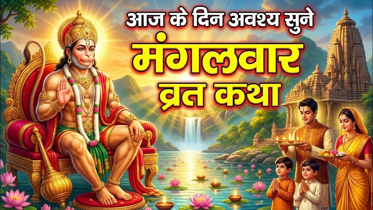 मंगलवार के दिन हनुमान जी की यह दिव्य कथा सुनलो जीवन में कभी संकट नहीं आएगा | Mangalvar Vrat Katha