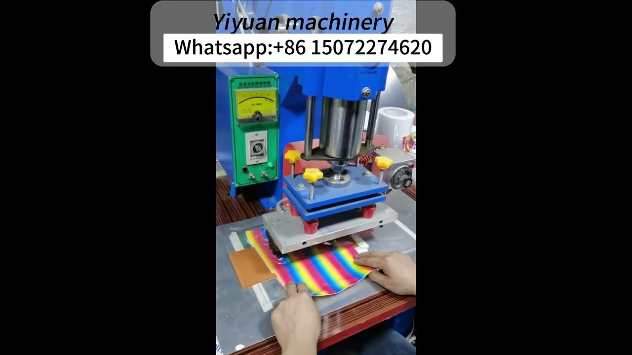 High frequency tpu badge logo embossing machine for making patches and emblem 