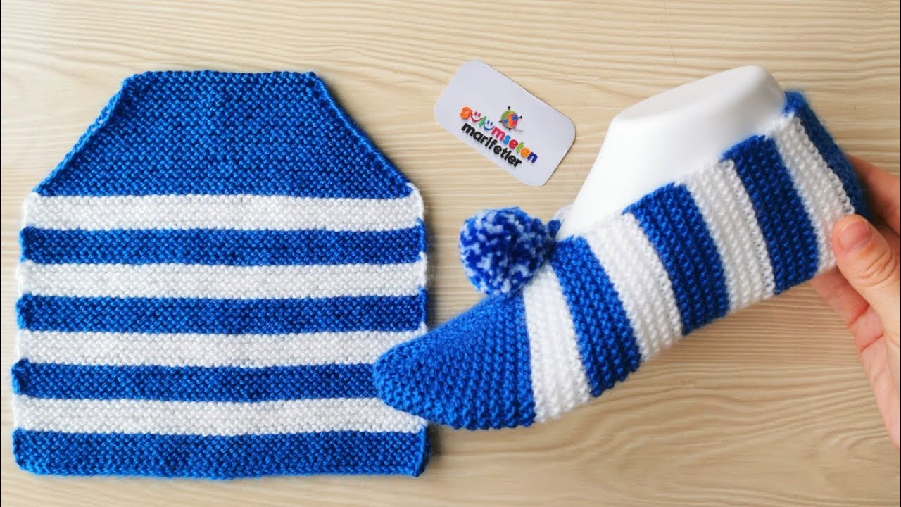 Новый дизайн суперлегкой женской вязаной модели пинетки-носочки