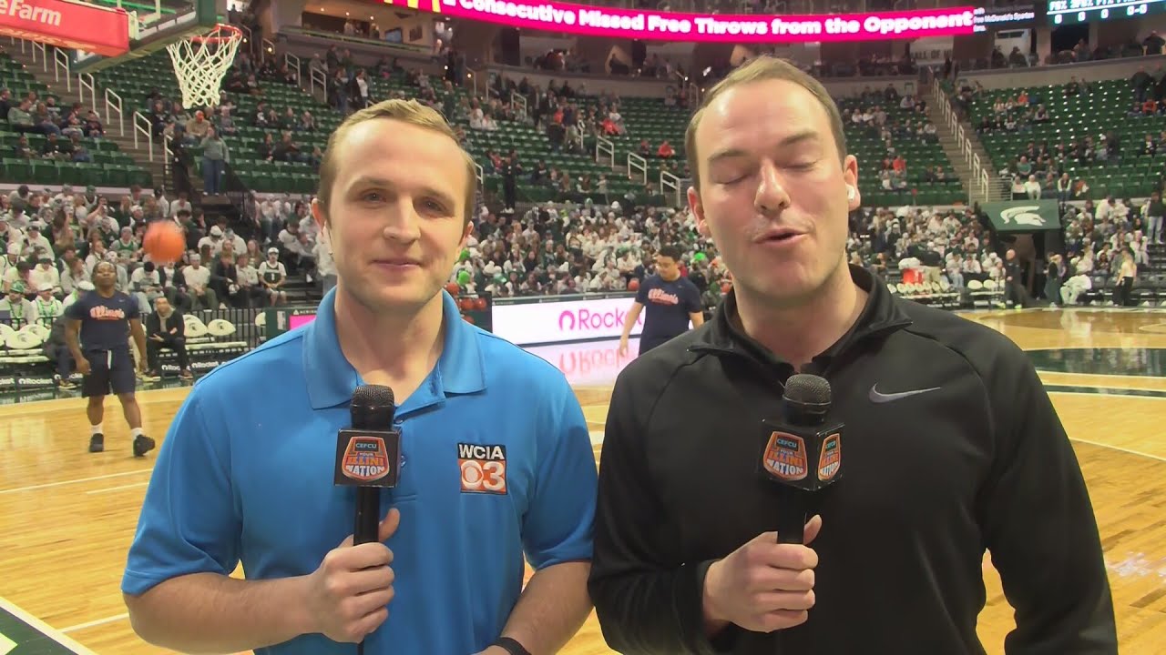 LIVE from East Lansing: Illinois facing Michigan State in top ten game