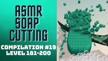COMPILATION #19 ASMR SATISFYING SOAP CUTTING 🧼 (LEVEL 181 - 200)
