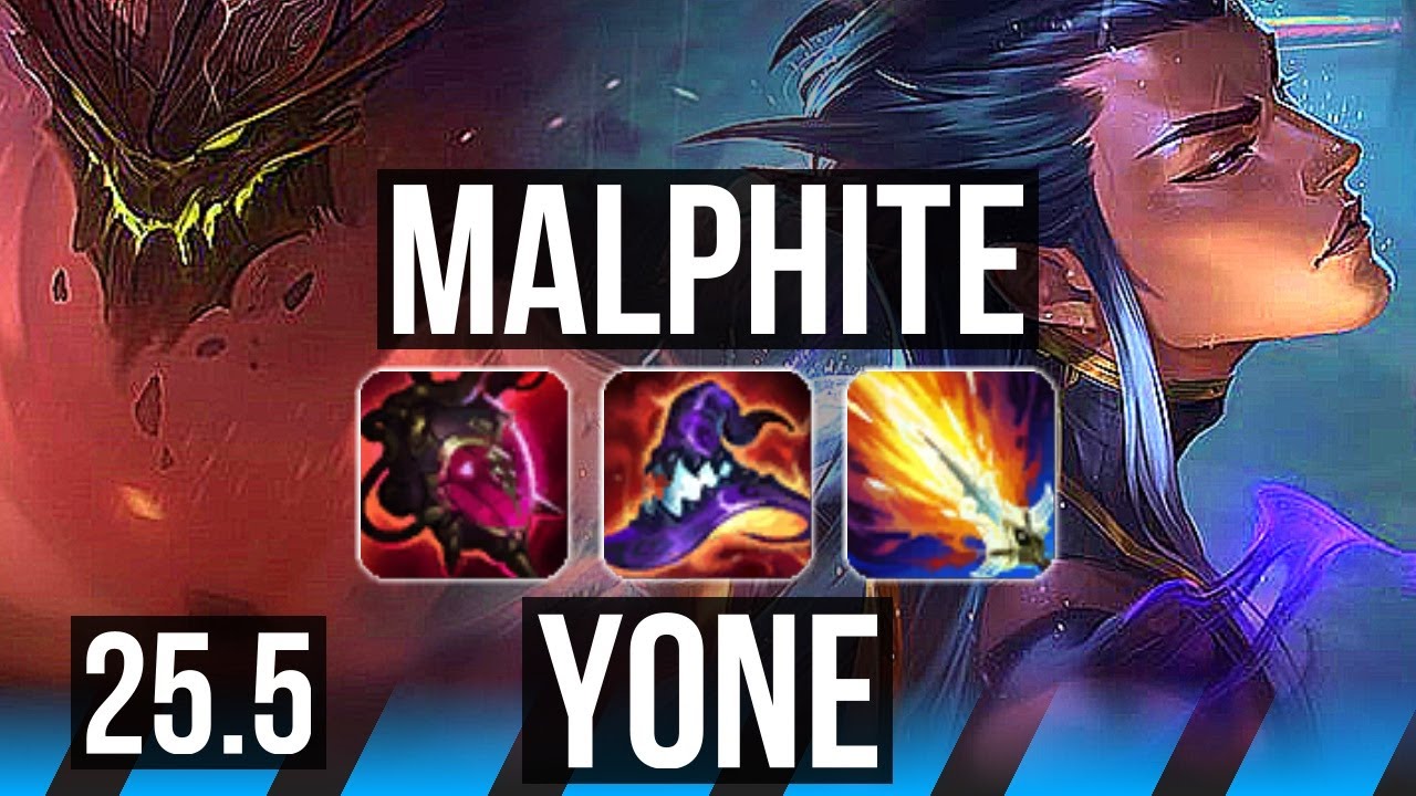 MALPHITE vs YONE (MID) | Comeback, 40k DMG, Legendary, 13/4/10 | KR Grandmaster | 25.5