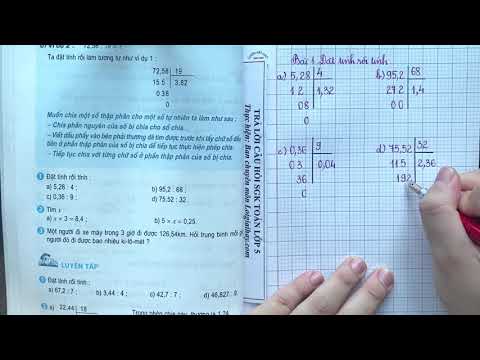 Video Giải bài 1 trang 64 SGK Toán 5 - youtube