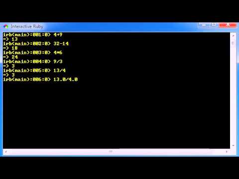 Ruby Programming Tutorial - 3 - Math and Variables
