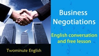 Business Negotiations - Business English For Negotiations screenshot 3