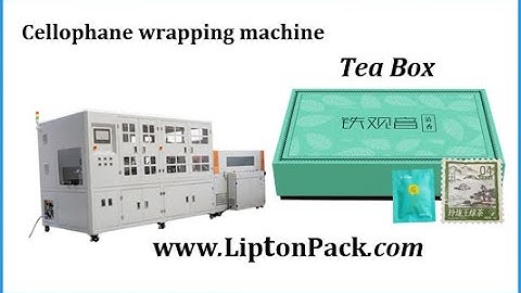 Automatic cellophane wrapping machine for Korea tea box