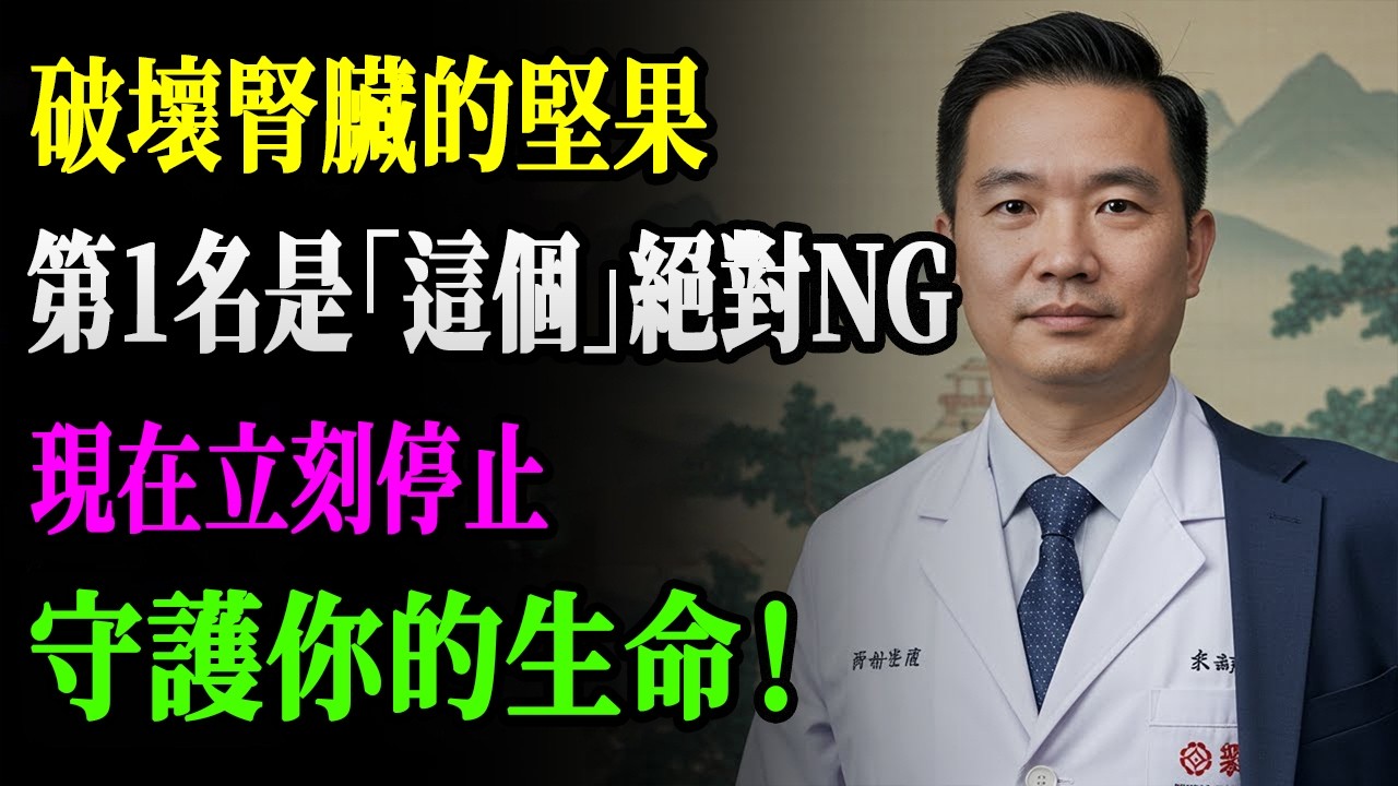那個堅果，其實有毒！立即停止這5種毀腎的危險堅果，吃這4種吧｜慢性腎衰竭的飲食【吃出長壽】