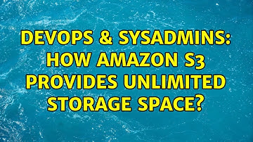 DevOps & SysAdmins: How Amazon S3 provides unlimited storage space? (2 Solutions!!)