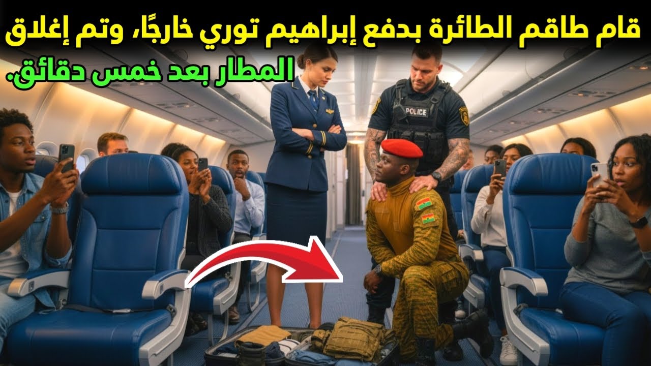 قام طاقم الطائرة بدفع إبراهيم توري خارجًا، وتم إغلاق المطار بعد خمس دقائق.