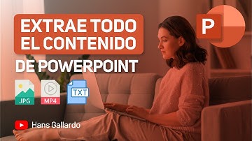 Cómo extraer todo el contenido de un PowerPoint | Tutorial