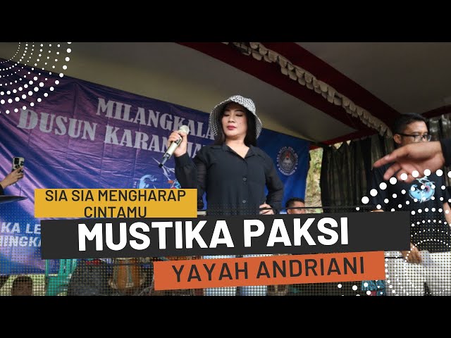 Sia Sia Mengharap Cintamu Cover Yayah Andriani (LIVE SHOW HUT Dsn Karangjaya Parigi Pangandaran) class=