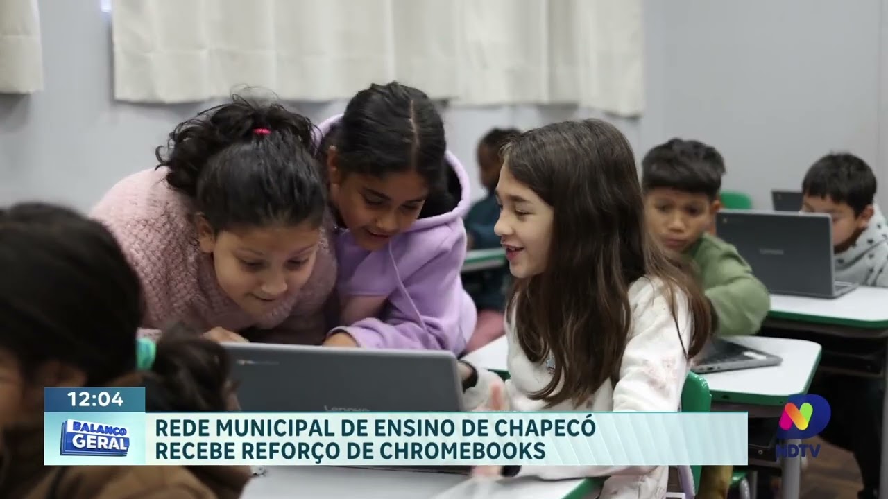 Chapecó investe R$ 8,7 milhões em novos Chromebooks para escolas