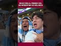 REACCION AL GOL de Nahuel Molina + Asistencia de Messi #shorts