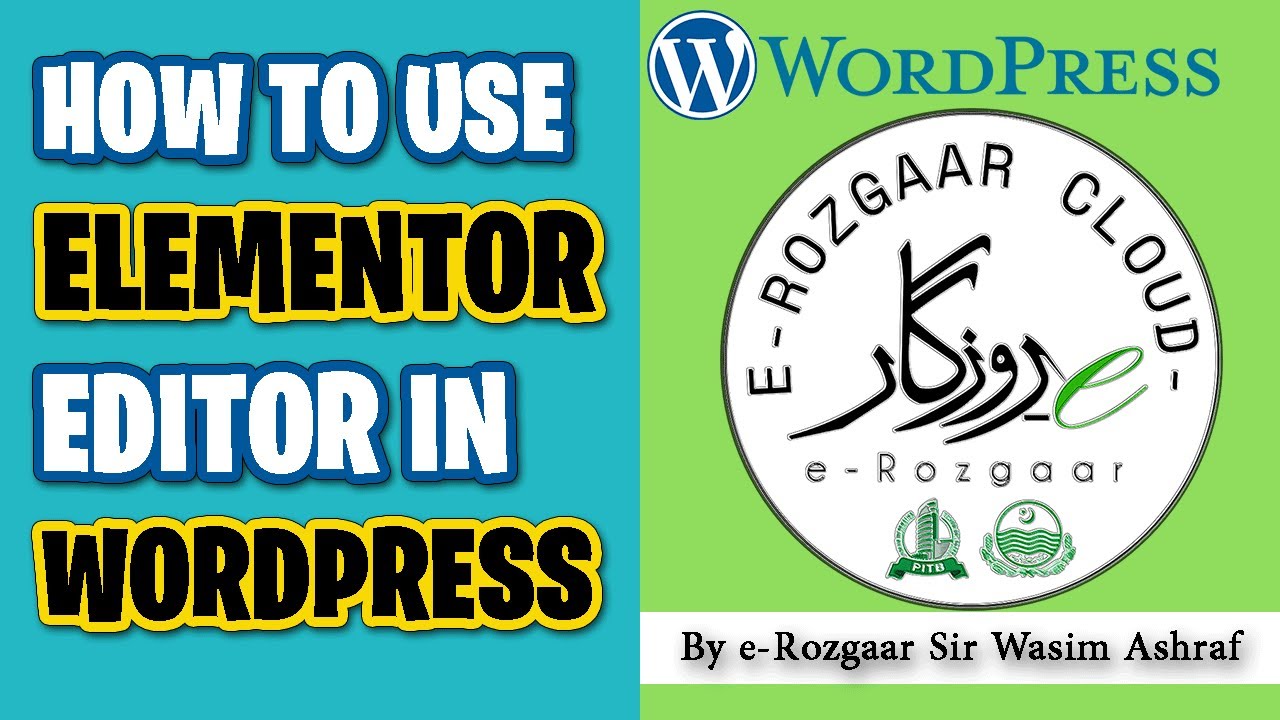 How to Use Elementor Editor In WordPress | UBMentor Cloud | - YouTube