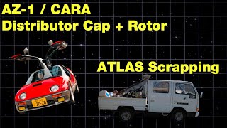 Distributor Cap + rotor replacement Autozam AZ-1/Suzuki Cara, hauling stuff with my Nissan Atlas 100