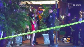 One man is dead and another wounded after a shooting at halloween
party. it happened westminster nightclub. joy benedict reports.