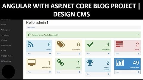 CMS Blog Project in Angular with RESTful API in ASP.NET CORE