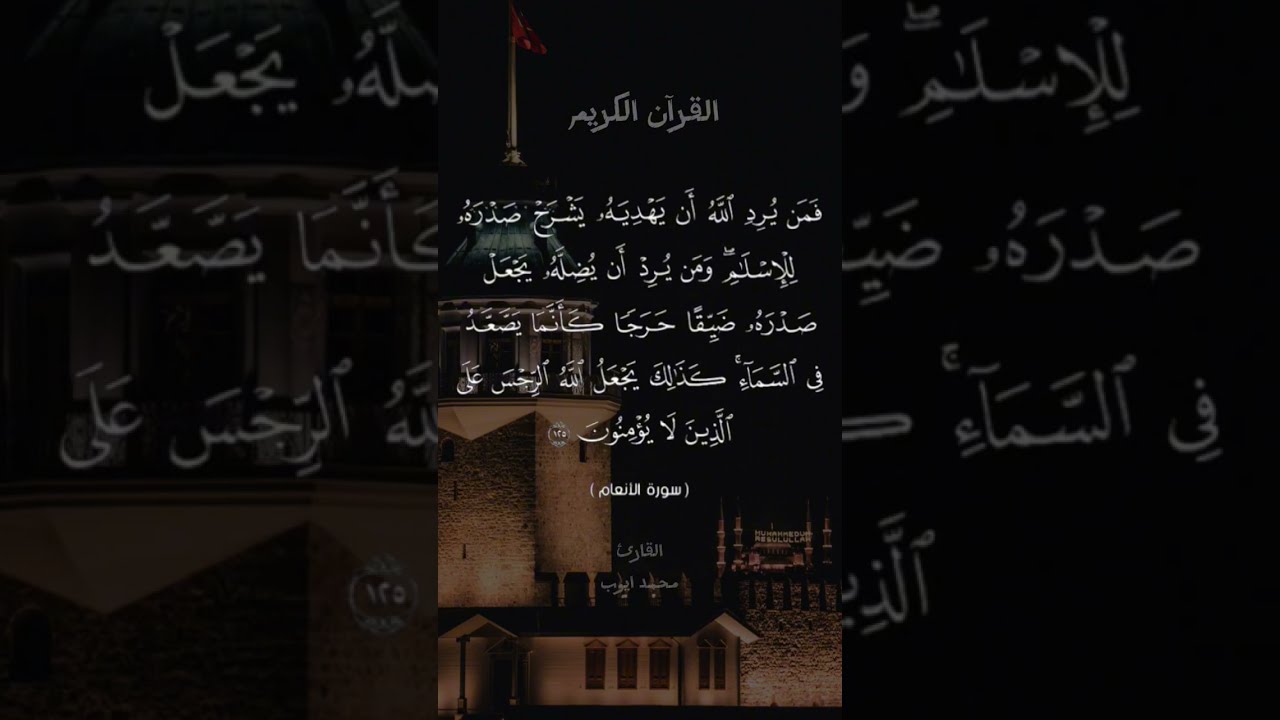 سورة الأنعام آيه١٢٥#القرآن_الكريم #العراق #اكسبلور #لايك #تيك_توك #quran #islam #islamic #fyp #viral