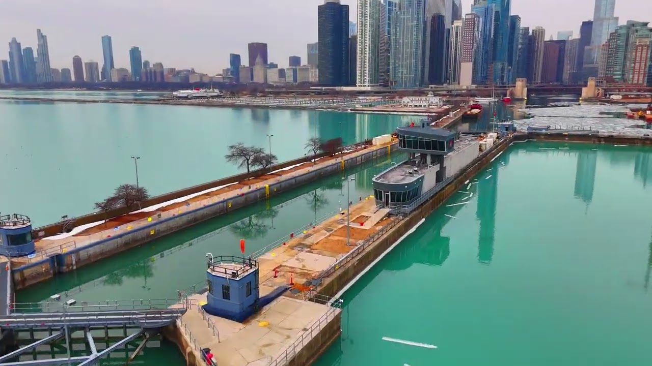 Chicago Lighthouse Drone Flight | Field Museum to Navy Pier & Harbor Locks (Cinematic 4K)